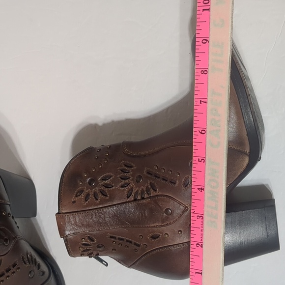 El malcreado women's brown leather western  new boots size 7  Ankle boots - Picture 11 of 14